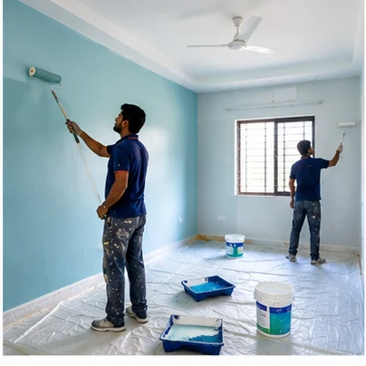 Painted home interior by house painters serving RT Nagar, Bengaluru