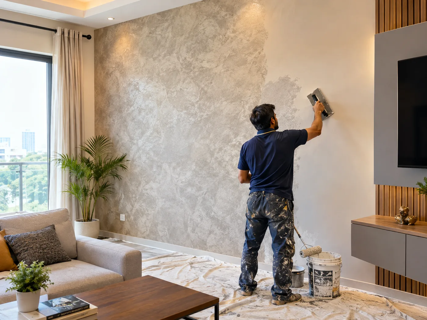 Texture & Designer Wall Painting representative service photo