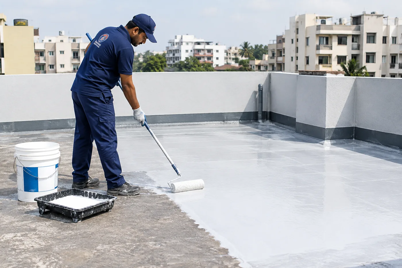 Wall waterproofing representative photo